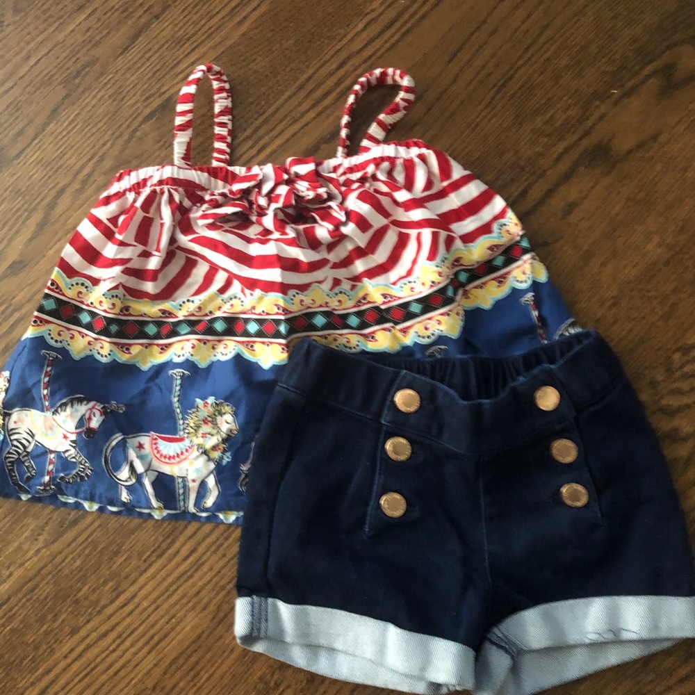 Genuine Kids  Target.   Circus Tank shorts set 3t